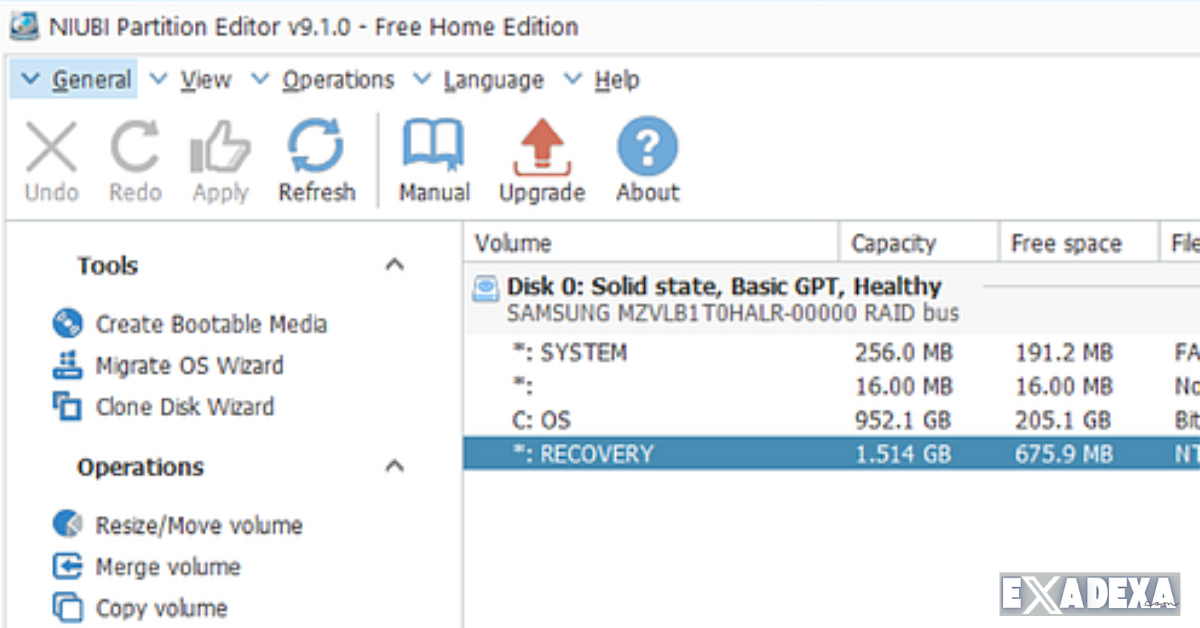 NIUBI Partition Editor 10 free