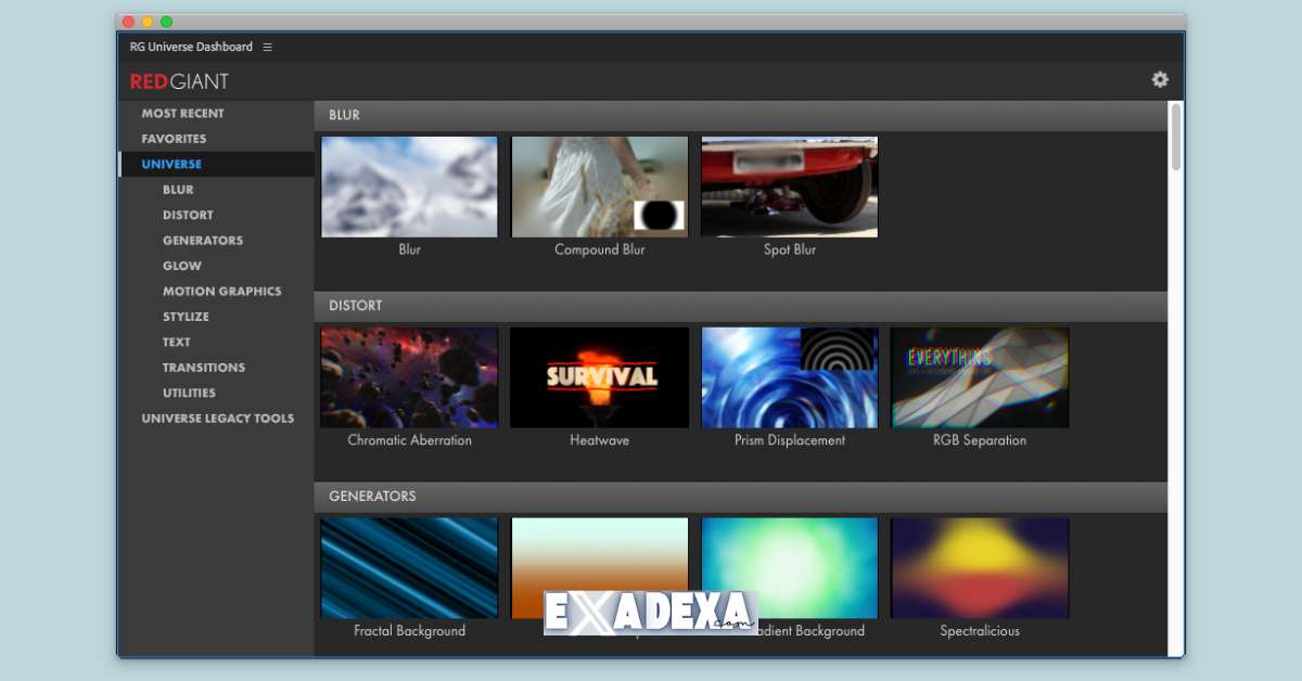 Red Giant Universe free