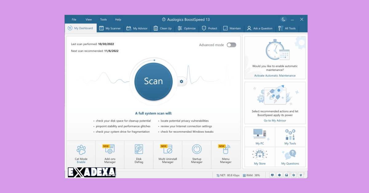 Free Download Auslogics BoostSpeed 13.0.0.8 (Full Activated) 4 Auslogics BoostSpeed 13.0.0.8 free