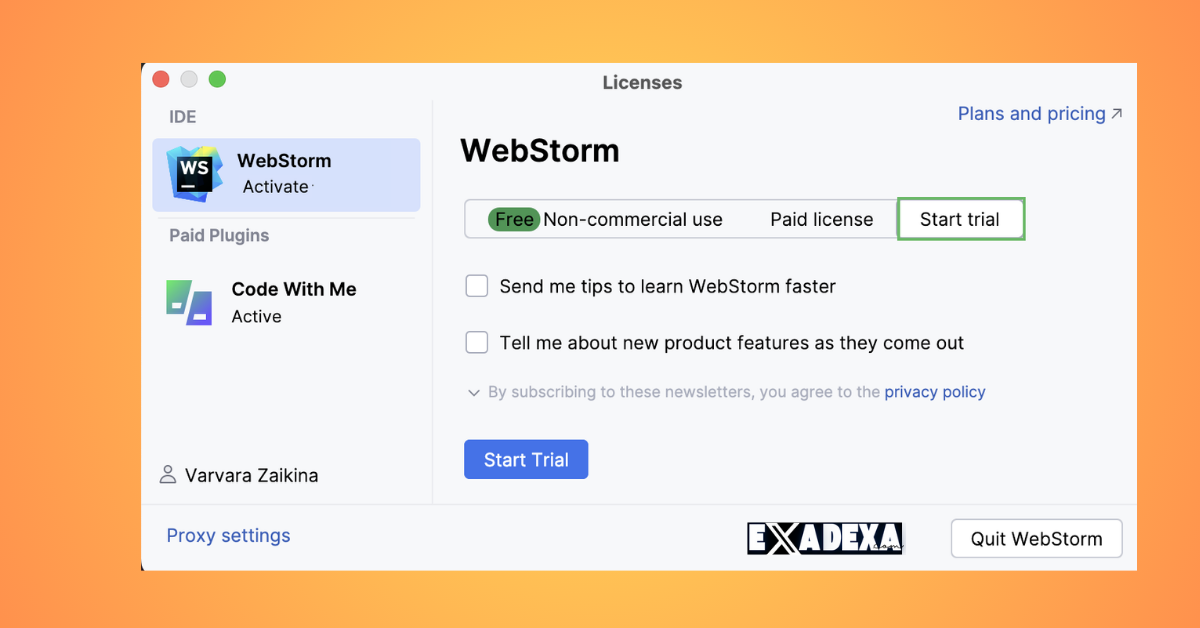 WebStorm 2025 free