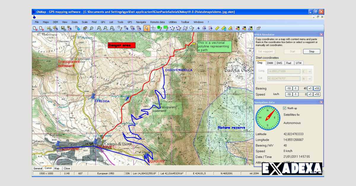 OkMap Desktop 18 free