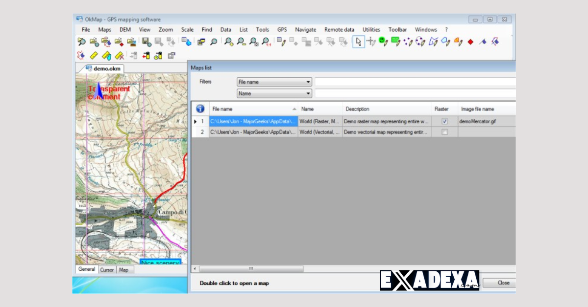 OkMap Desktop 18 free
